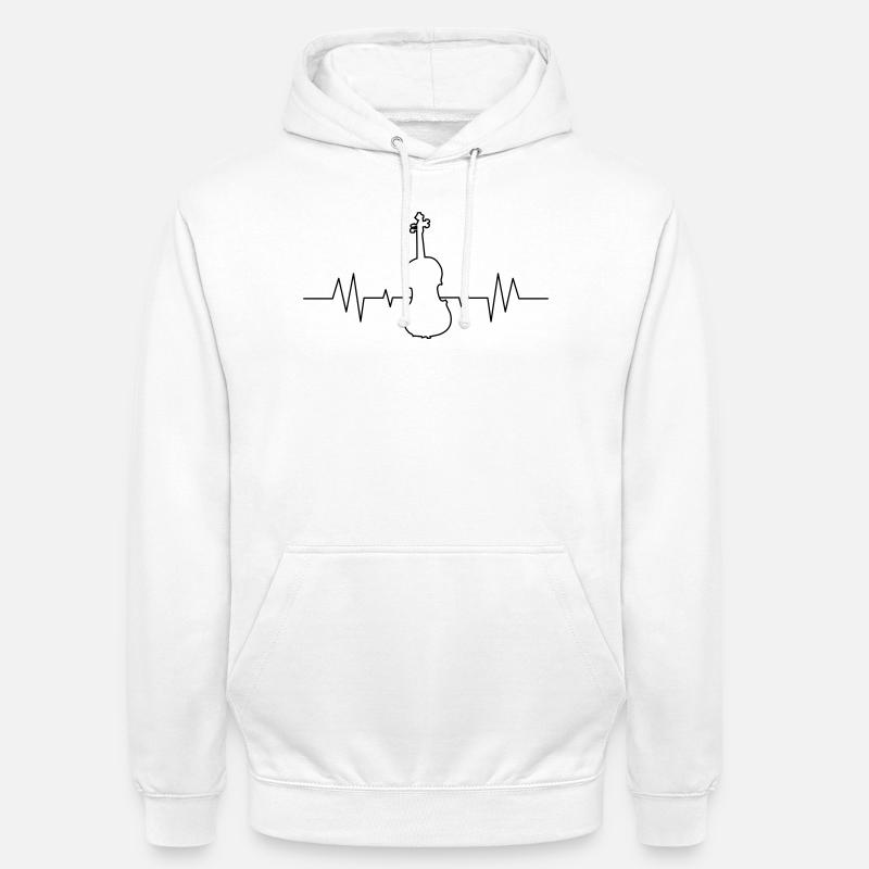 Violon Violon - Sweat-shirt à capuche unisexe - blanc
