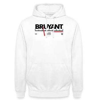 Noisy - Unisex Hoodie - white - Front - AI Model Male 185 dark (185cm) & AI Model Female 172 dark (172cm)