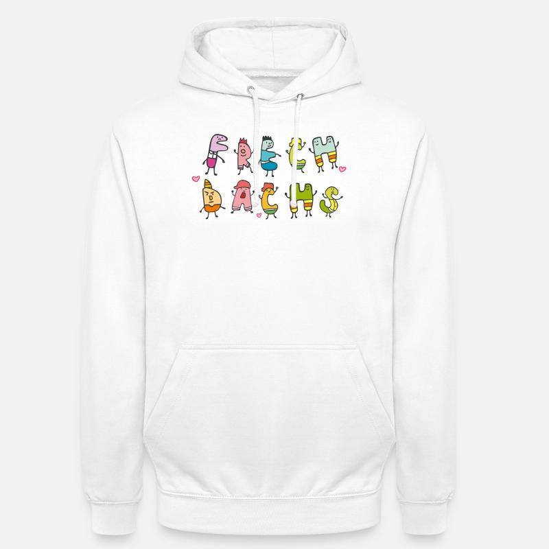 Fripon - Sweat-shirt à capuche unisexe - blanc