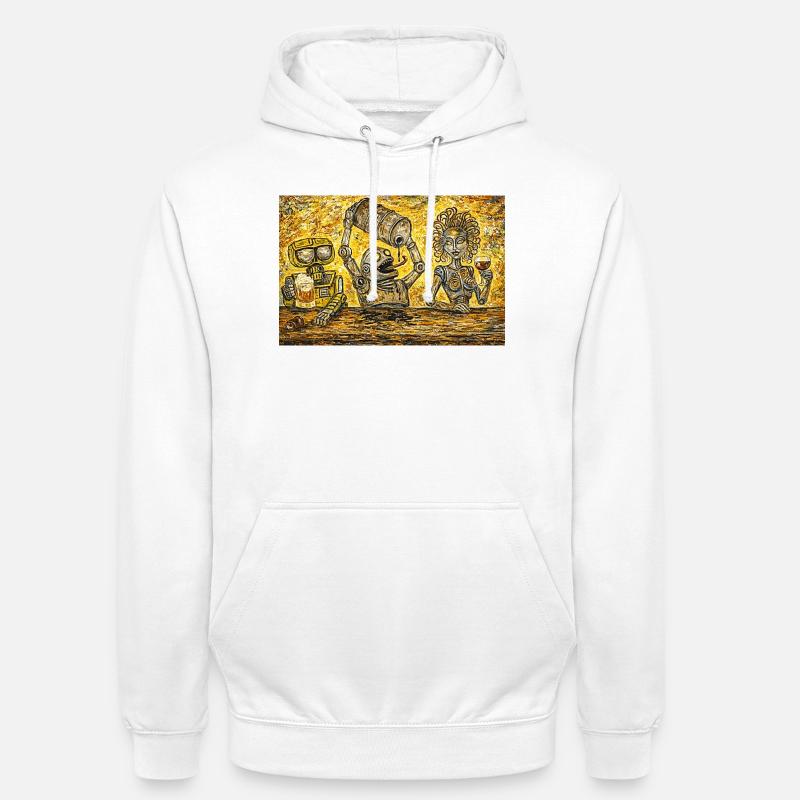 Barre de vis perdues - Sweat-shirt à capuche unisexe - blanc