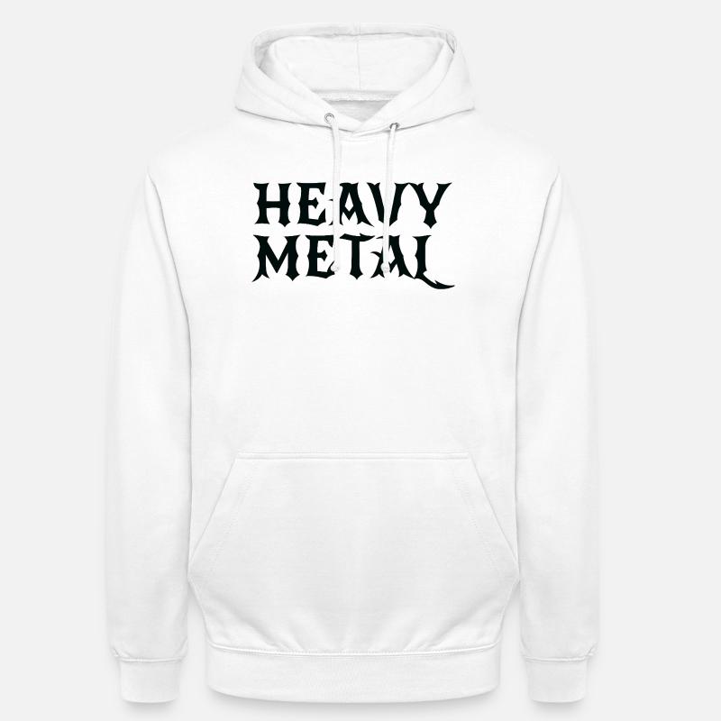 Heavy Metal Gothic logo - Unisex Hoodie - white