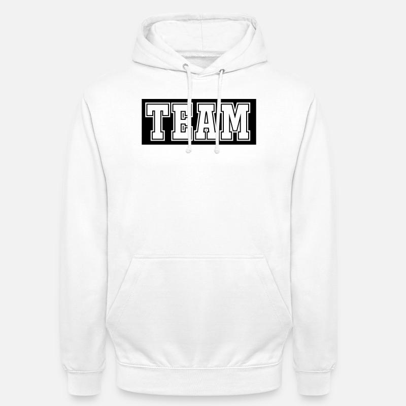 Équipe - Sweat-shirt à capuche unisexe - blanc
