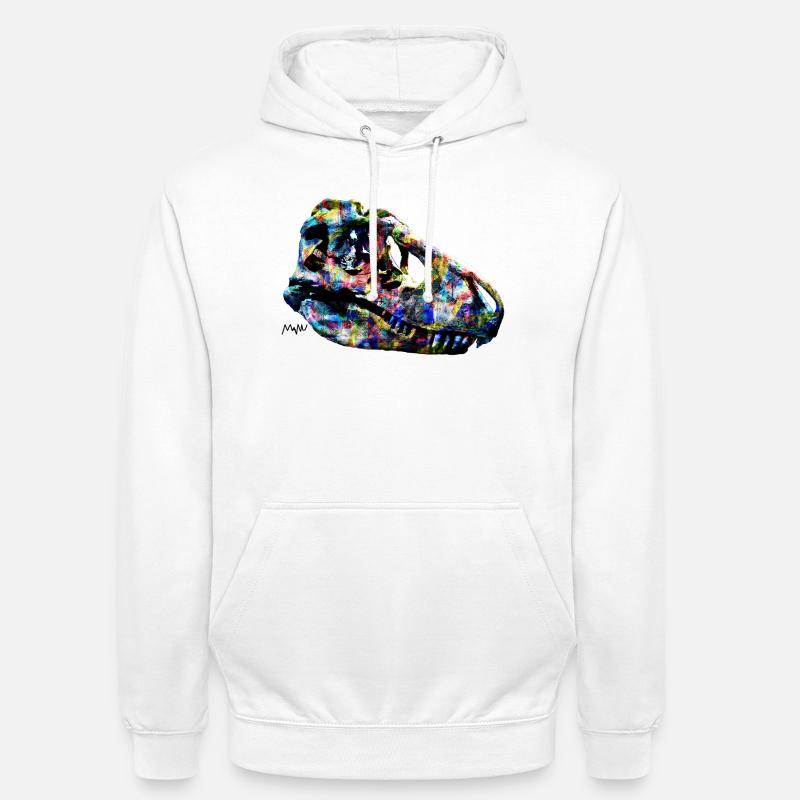 tarbosaurus - Sweat-shirt à capuche unisexe - blanc