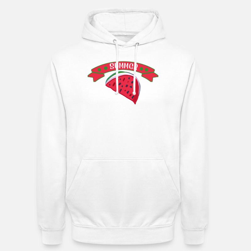 Été des pastèques - Sweat-shirt à capuche unisexe - blanc