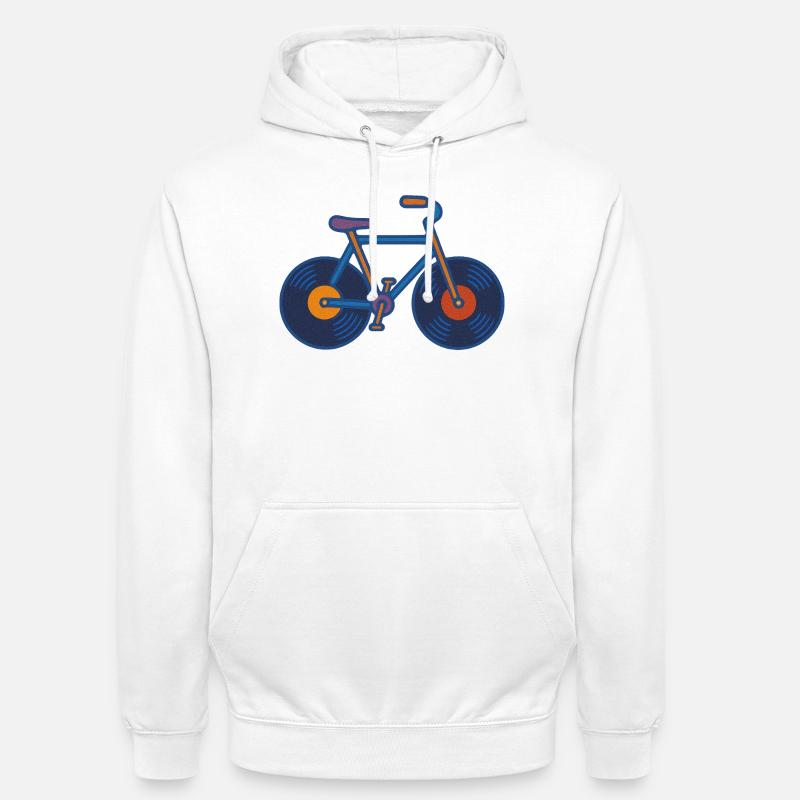 Vinyl Cycle Echo - Sweat-shirt à capuche unisexe - blanc