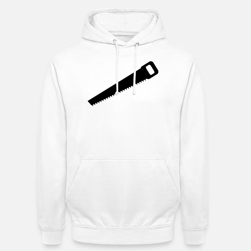 Scie à main - Sweat-shirt à capuche unisexe - blanc