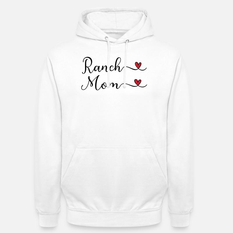 Maman de ranch - Sweat-shirt à capuche unisexe - blanc