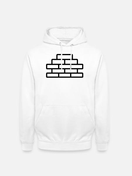 brick - Unisex Hoodie - white