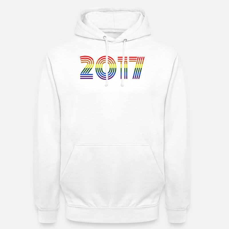 2017 - Sweat-shirt à capuche unisexe - blanc