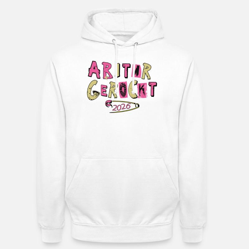 L’Abitur a été un choc - Sweat-shirt à capuche unisexe - blanc