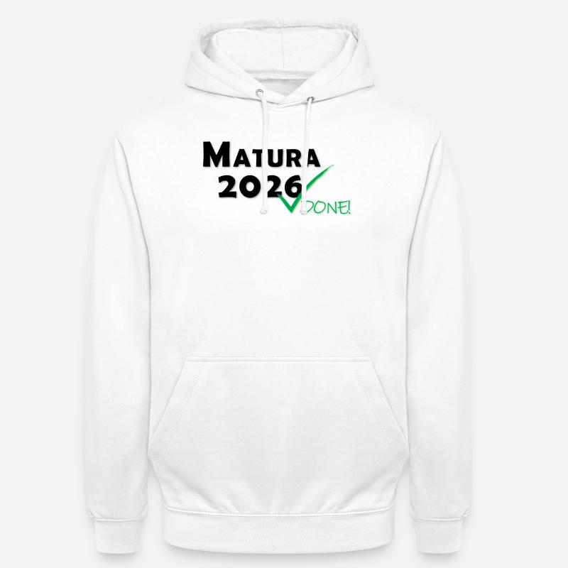Matura 2026 Done - Unisex Hoodie - white