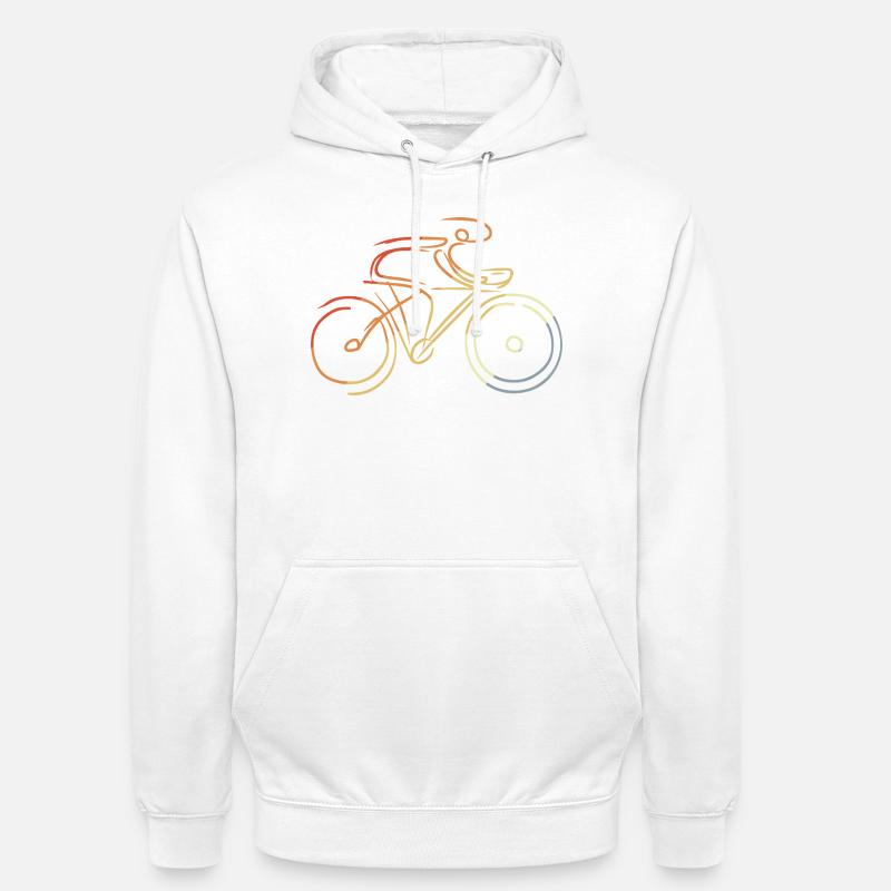 Cyclisme sur route - Sweat-shirt à capuche unisexe - blanc