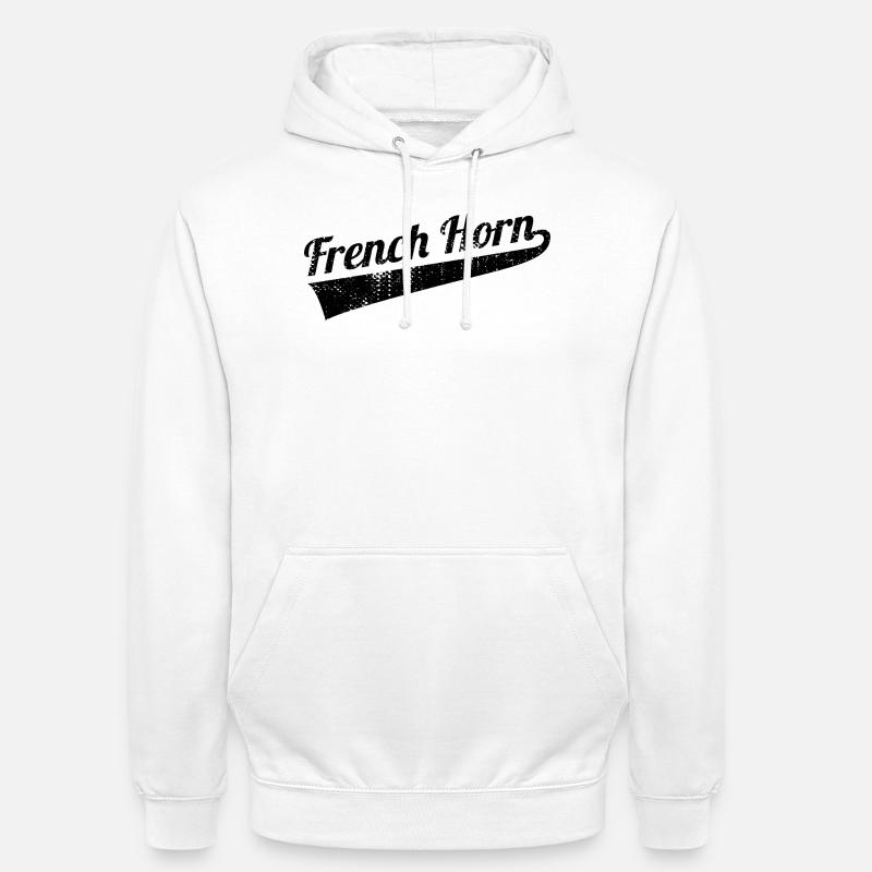 Clairon - Sweat-shirt à capuche unisexe - blanc