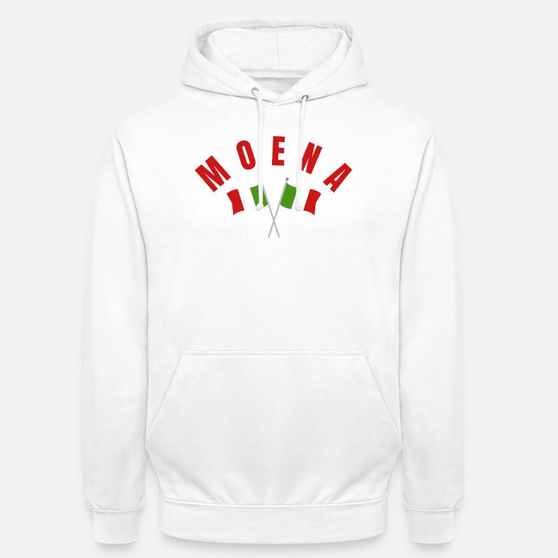 Drapeaux italiens de Modène - Sweat-shirt à capuche unisexe - blanc