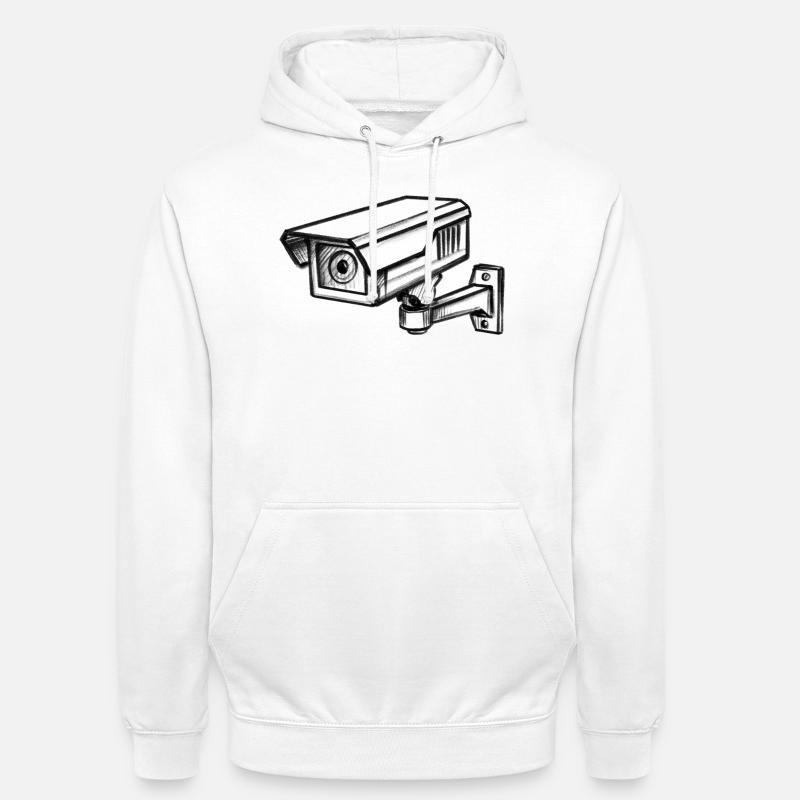 Security Camera Security - Illusionration - Unisex Hoodie - white