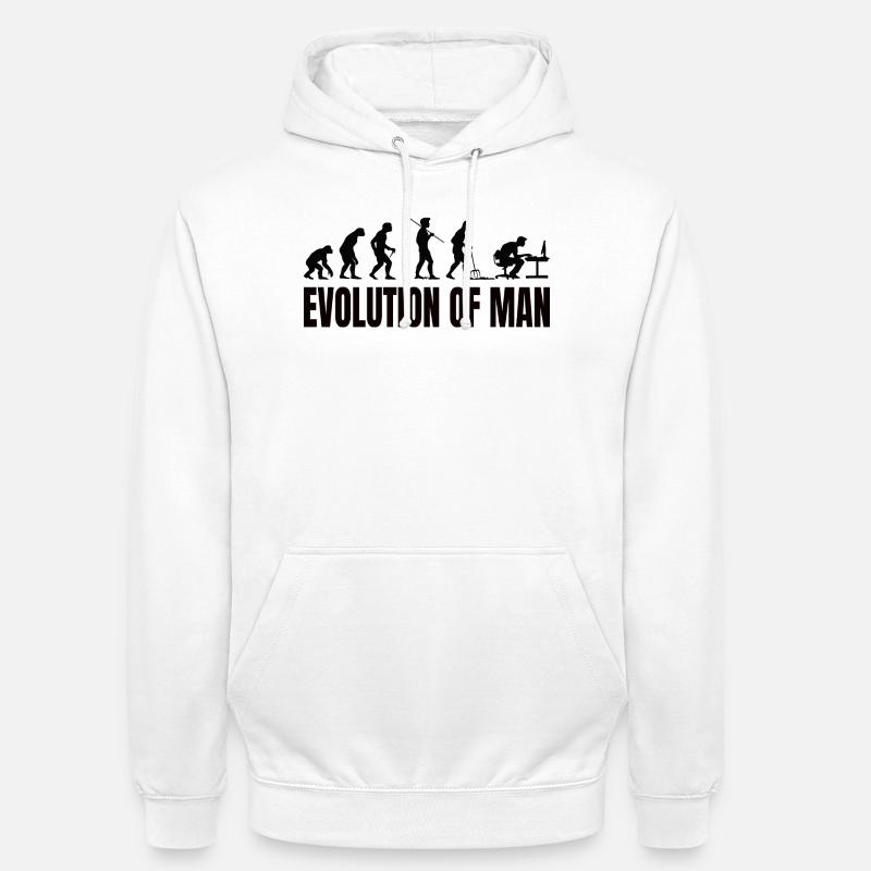 Programmierer Computerfreak Evolution - Unisex Hoodie - Weiß