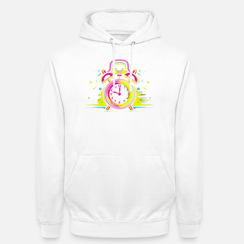 Synthwave de réveil - Sweat-shirt à capuche unisexe - blanc