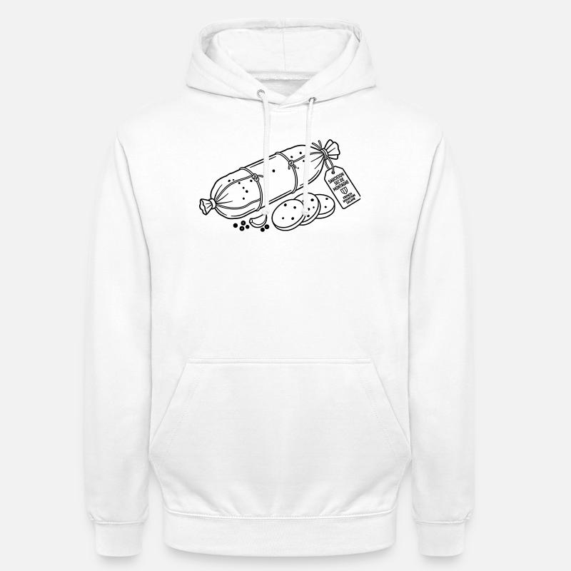 saucisson - Sweat-shirt à capuche unisexe - blanc