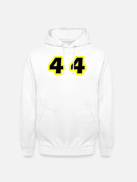 44 Symbole numérique - Sweat-shirt à capuche unisexe - blanc