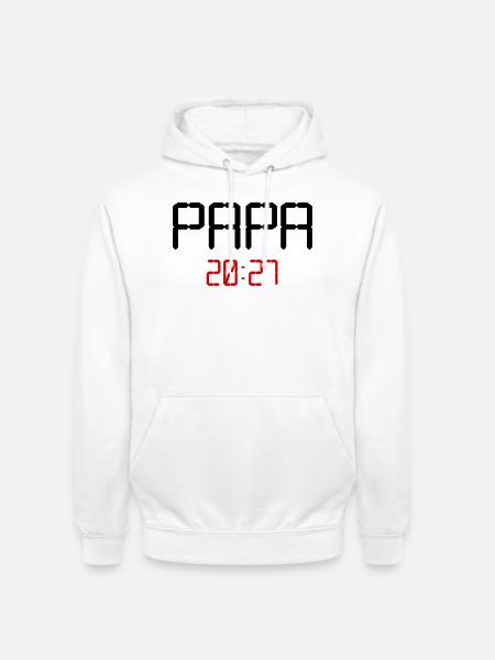 Papa du bébé 2027 - Sweat-shirt à capuche unisexe - blanc