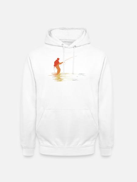 Fischer Skizze Retro Style - Unisex Hoodie - Weiß