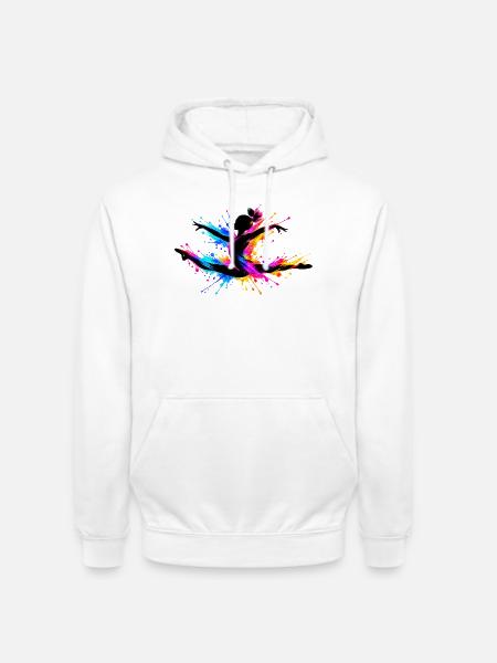 Turnerin Turnen - Unisex Hoodie - Weiß