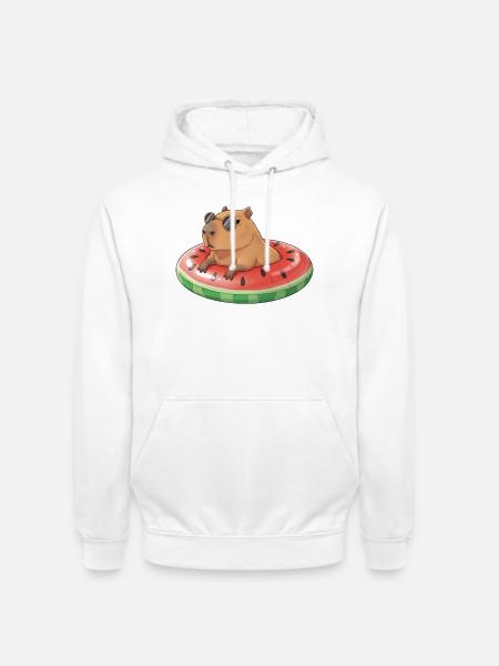 Capybara - Unisex Hoodie - Weiß