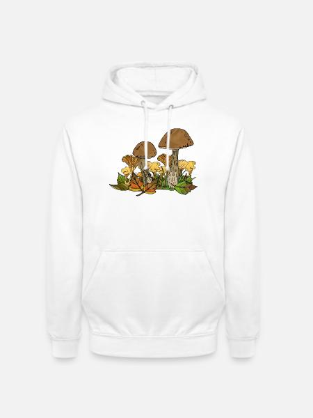 Pilze - Unisex Hoodie - Weiß