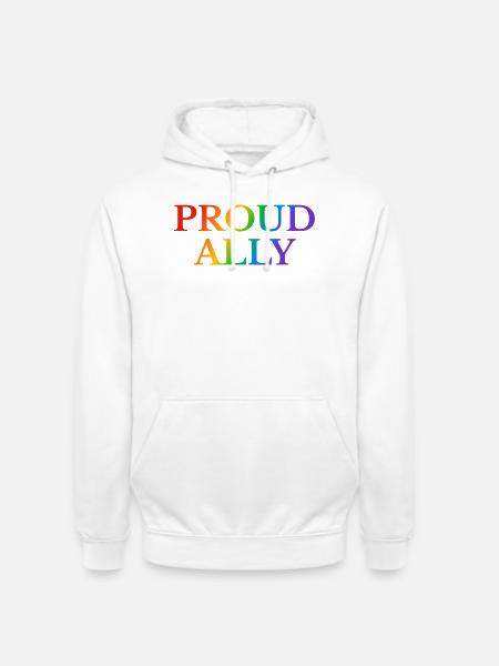 LGBTQ Ally Pride - Unisex Hoodie - Weiß