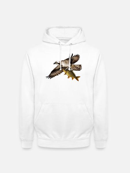 Fischadler Pandion haliaetus Adler - Unisex Hoodie - Weiß