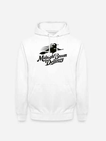 Mitternachtsbesen Lieferung - Unisex Hoodie - Weiß