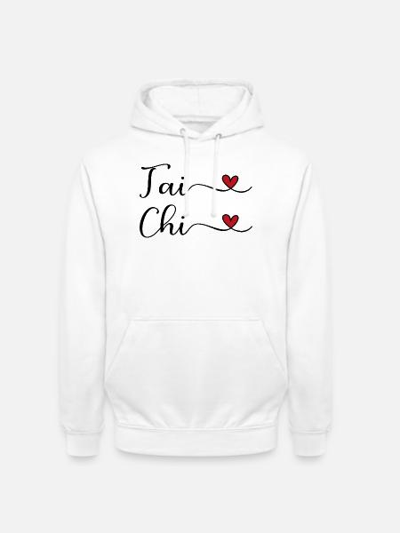Tai Chi Herz - Unisex Hoodie - Weiß
