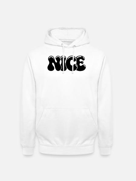 SCHÖNE schwarze glänzende Tippfehlerblasen - Unisex Hoodie - Weiß