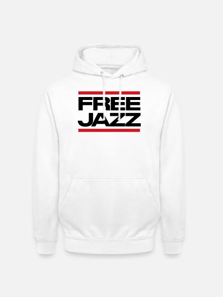Free Jazz fettes Logo - Unisex Hoodie - Weiß