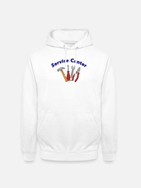 Service Center - Unisex Hoodie - Weiß