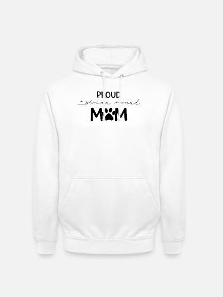 Istrianischer Kurzhaarcursor Stolze Hundemama - Unisex Hoodie - Weiß