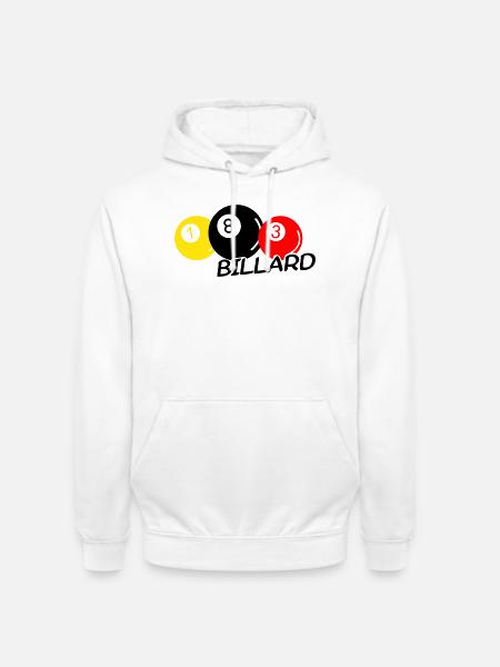 Billard - Unisex Hoodie - Weiß
