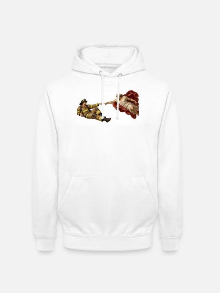 Die Erschaffung der Feuerwehr - Unisex Hoodie - Weiß