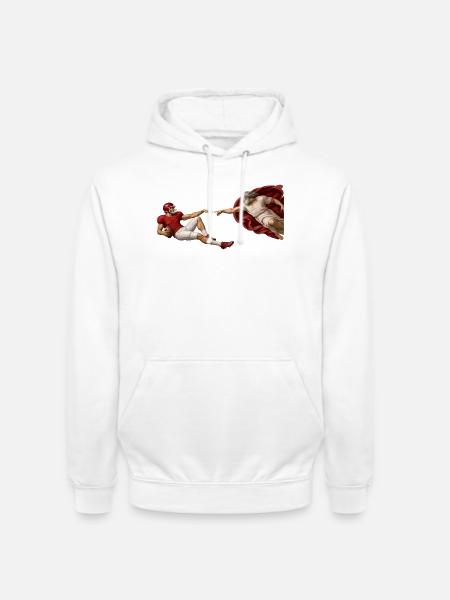 Die Erschaffung des Footballs - Unisex Hoodie - Weiß