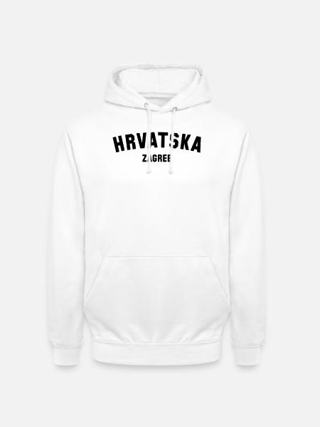 ZAGREB Hrvatska - Kroatien - Croatia - Unisex Hoodie - white