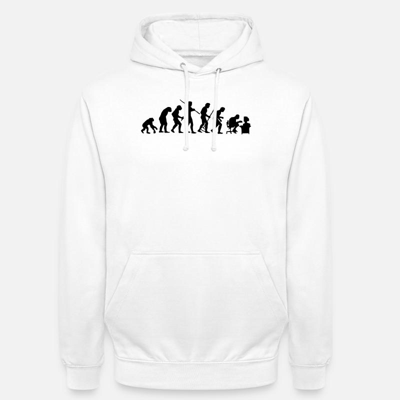 Evolution - Unisex Hoodie - white