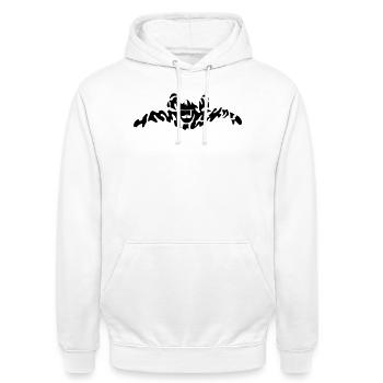 skydiver extreme - Sweat-shirt à capuche unisexe - blanc - Devant - AI Model Male 185 dark (185cm) & AI Model Female 172 dark (172cm)