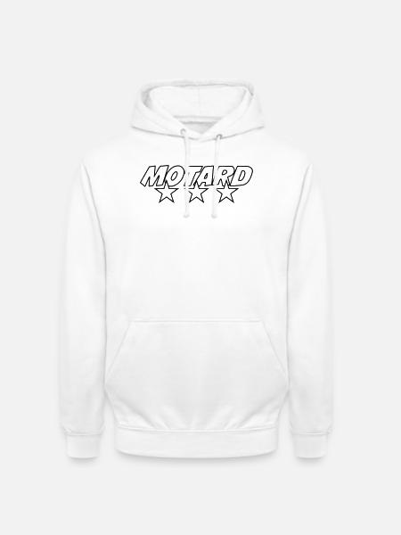 Motard - Sweat-shirt à capuche unisexe - blanc