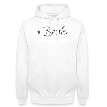 #Beast - Unisex Hoodie - white - Front - AI Model Male 185 dark (185cm) & AI Model Female 172 dark (172cm)