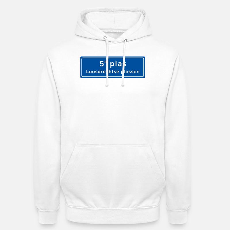 Loosdrechtse plassen 5e plas - Sweat-shirt à capuche unisexe - blanc