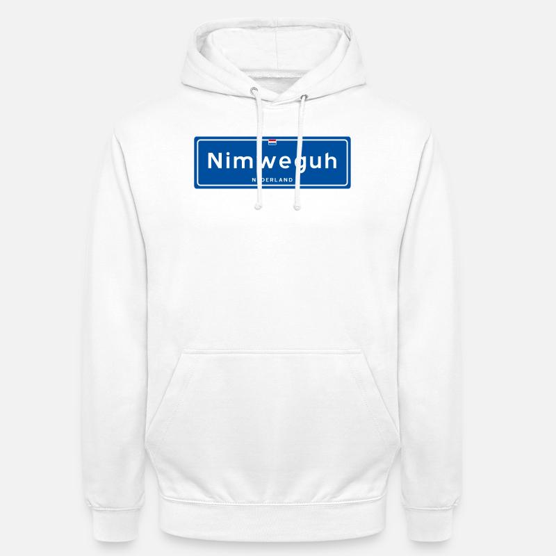 Nimweguh (Nimègue) - Sweat-shirt à capuche unisexe - blanc