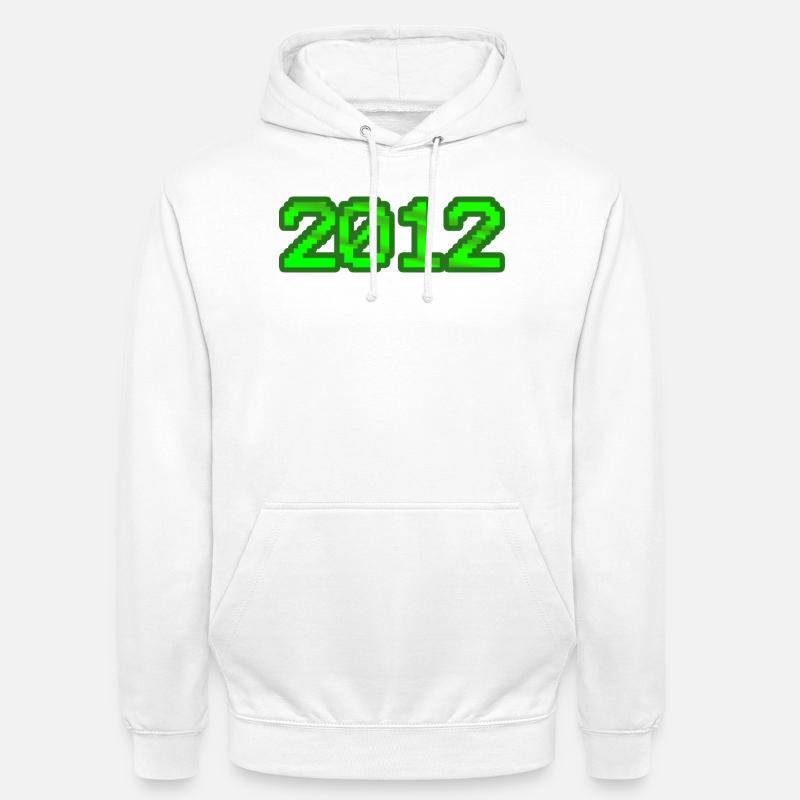 2012 2012 - Sweat-shirt à capuche unisexe - blanc