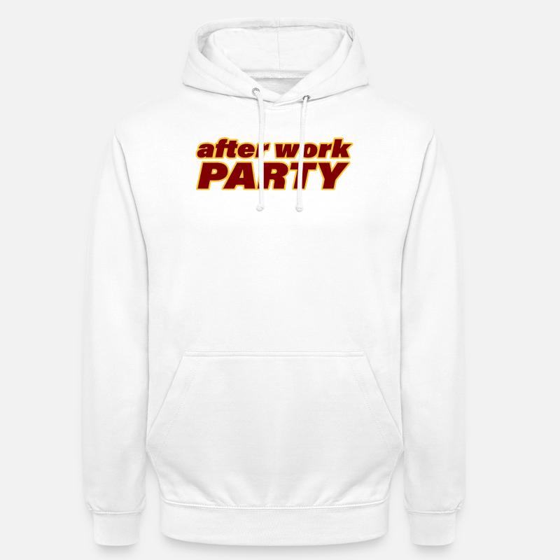 SOIRÉE AFTER WORK - Sweat-shirt à capuche unisexe - blanc