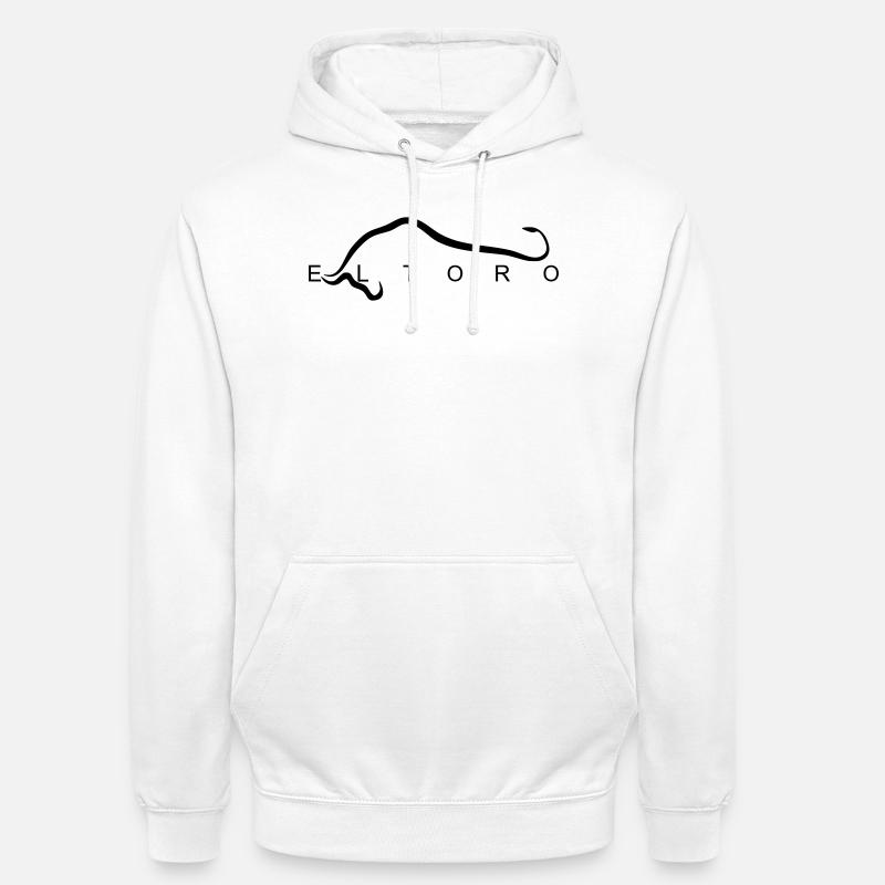 El_Toro - Sweat-shirt à capuche unisexe - blanc