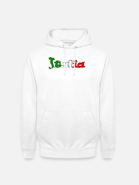 T-shirt logo Italia - Unisex Hoodie - white